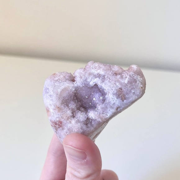Pink Amethyst Free Form Druzy Crystal High Quality - Picture 6 of 7